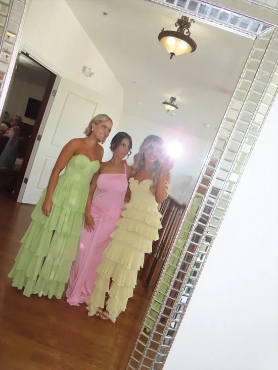 MAJORELLE Avalee Gown in Baby Yellow Size Small - Picture 12 of 14